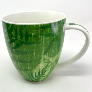 Starbucks 2006 Botanical Fern Leaves mug